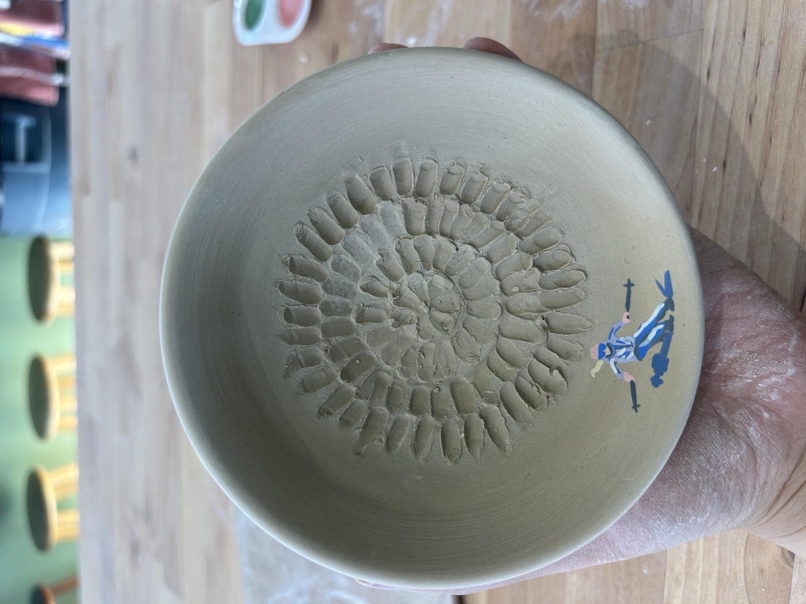 Wheel-thrown stoneware bowl