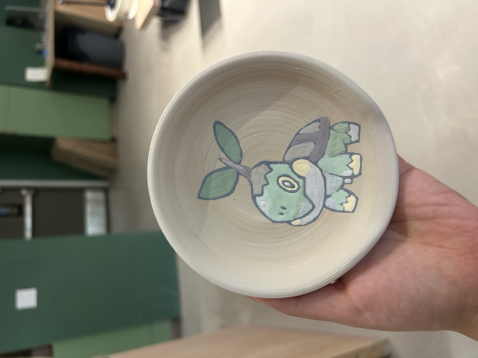 Bowl painted with Turtwig